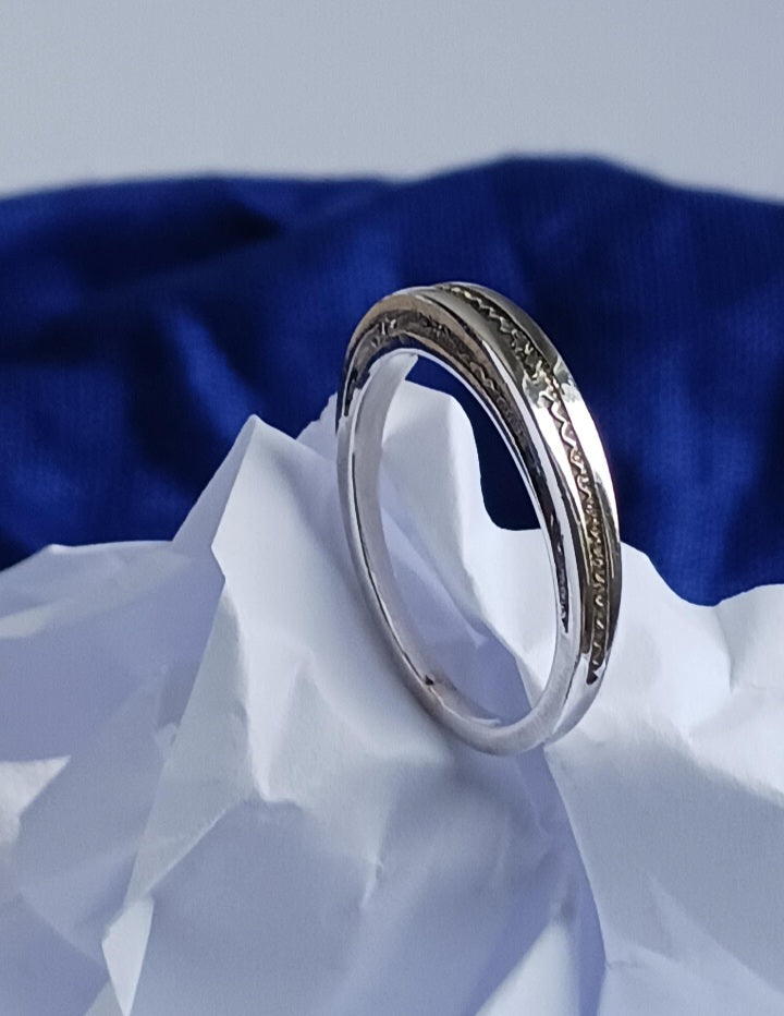 Bague touareg en argent massif
