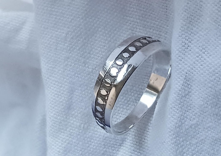 Bague touareg en argent massif