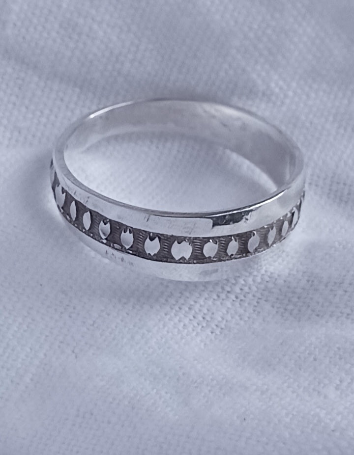 Bague touareg en argent massif