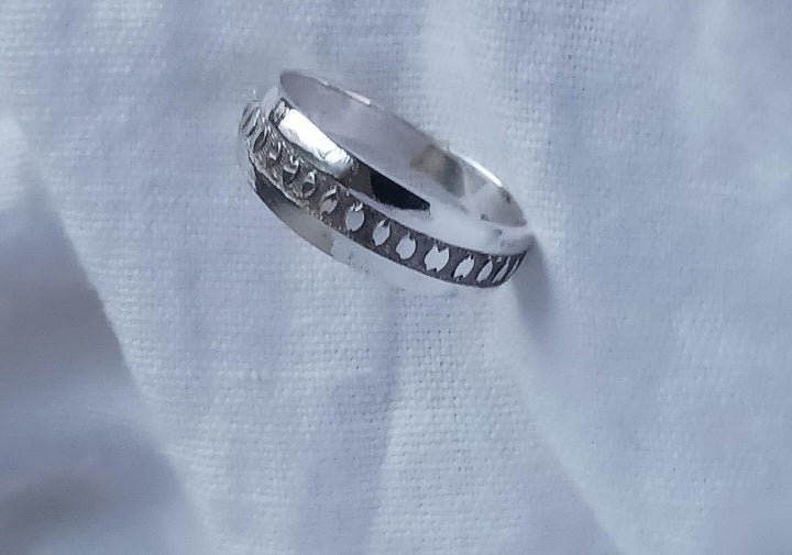 Bague touareg en argent massif