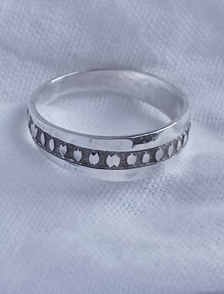 Bague touareg en argent massif