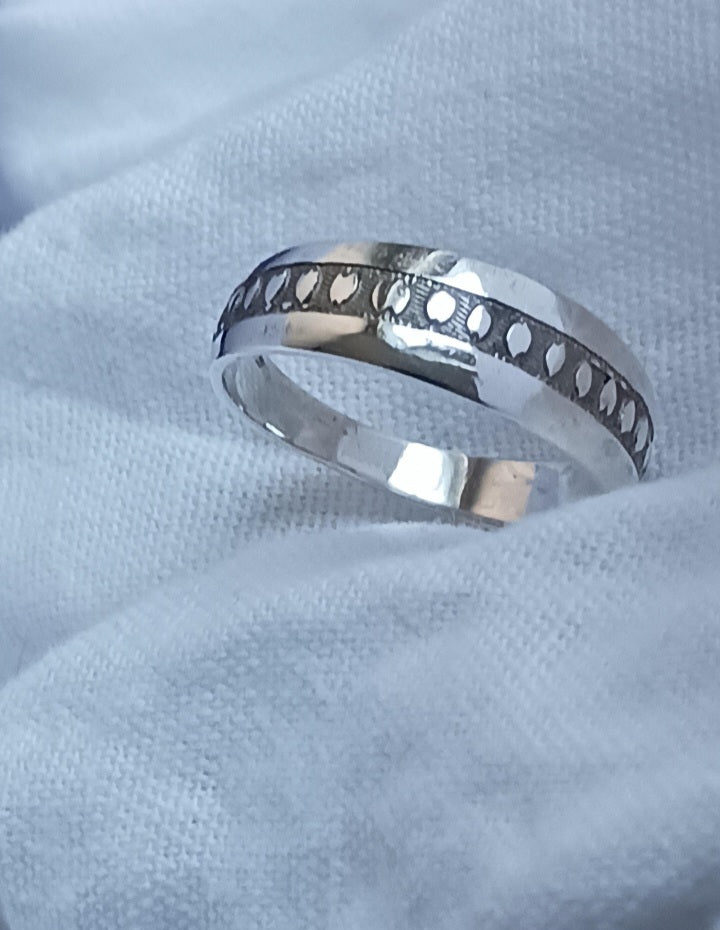 Bague touareg en argent massif