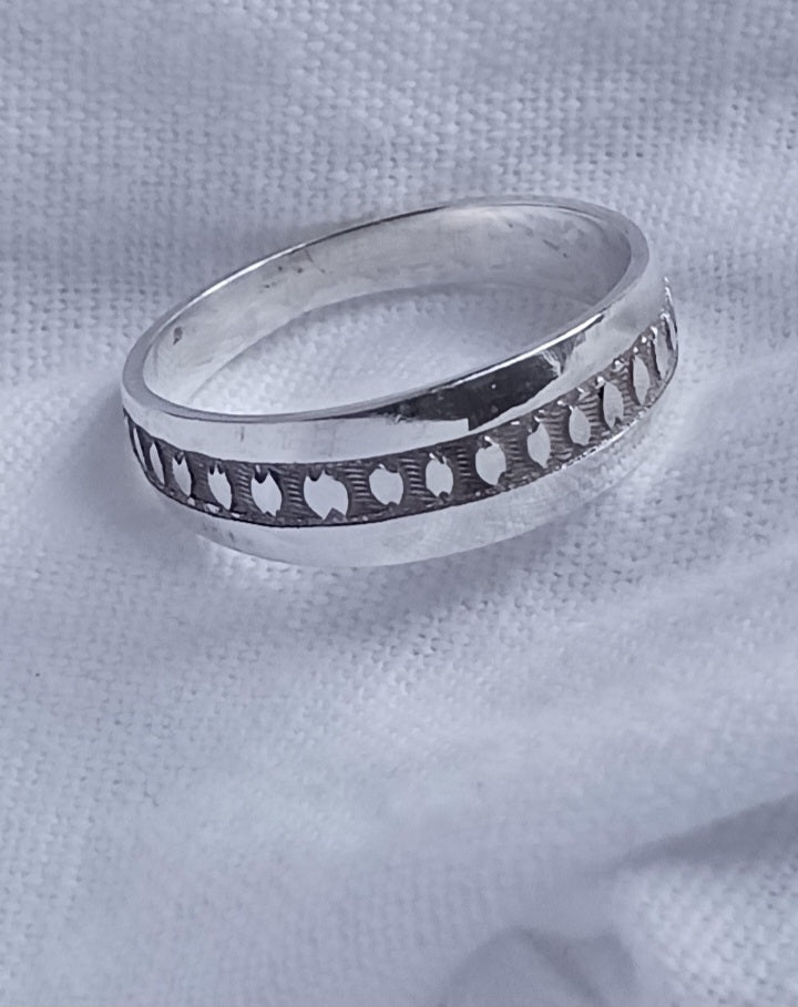 Bague touareg en argent massif