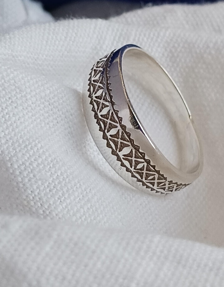 Bague touareg en argent massif