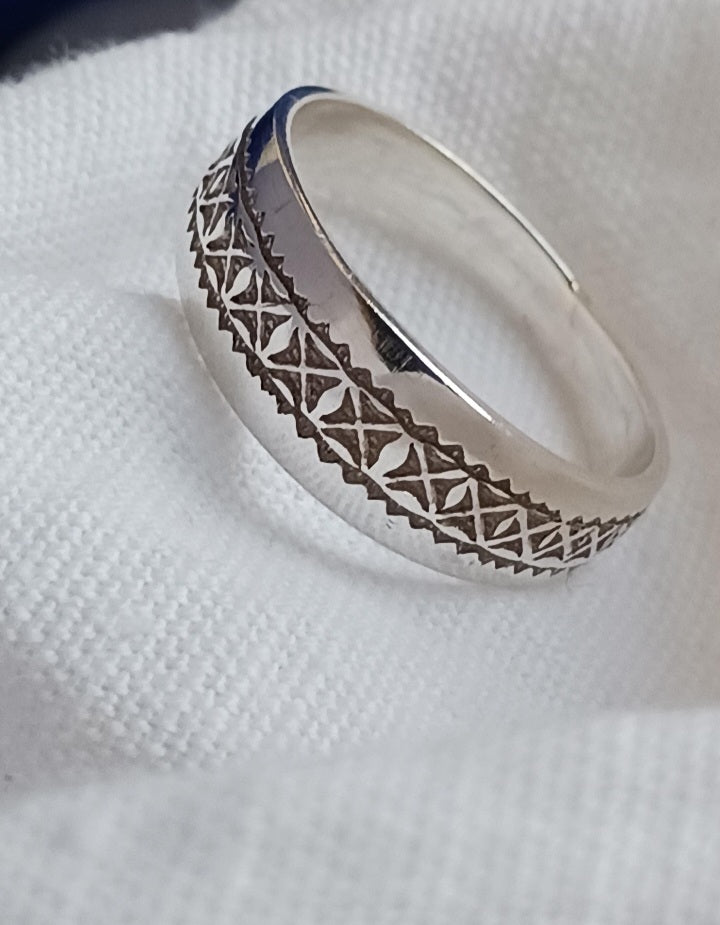 Bague touareg en argent massif