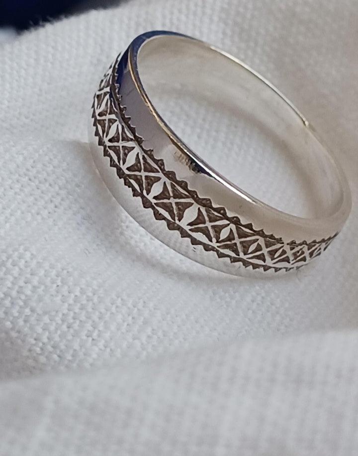 Bague touareg en argent massif