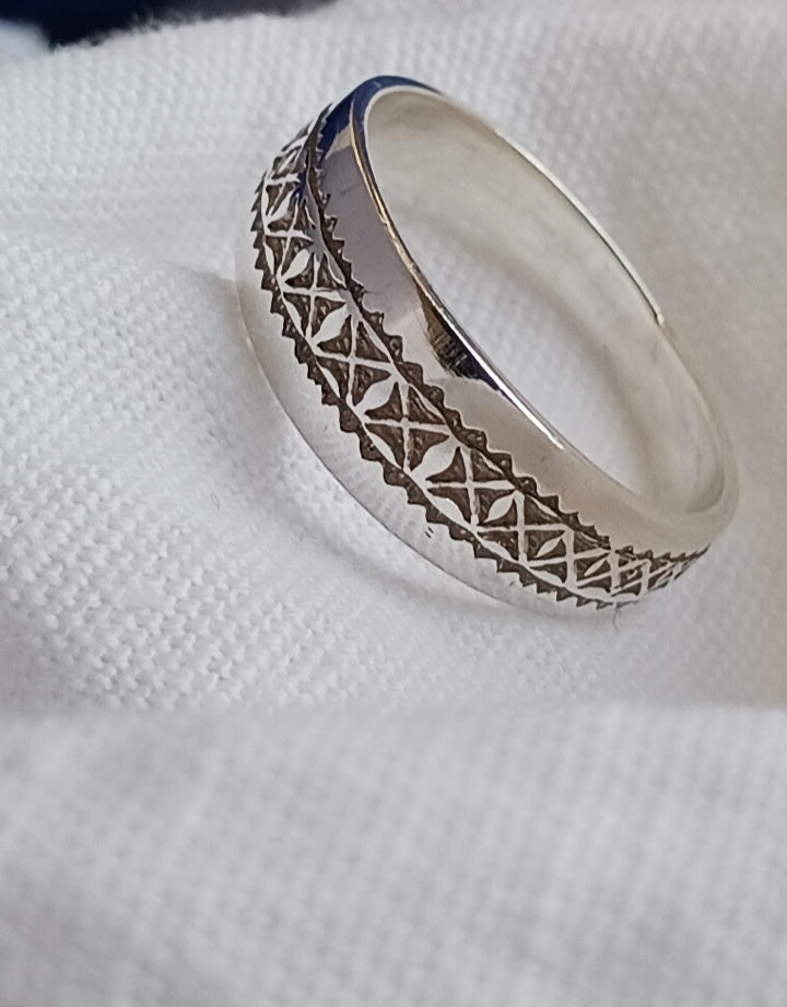Bague touareg en argent massif