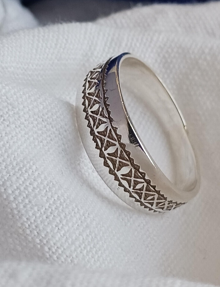 Bague touareg en argent massif
