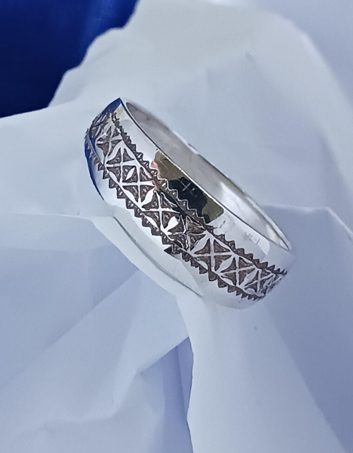 Bague touareg en argent massif