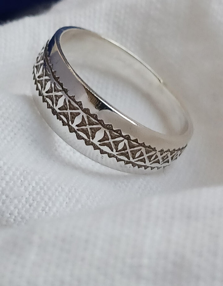 Bague touareg en argent massif
