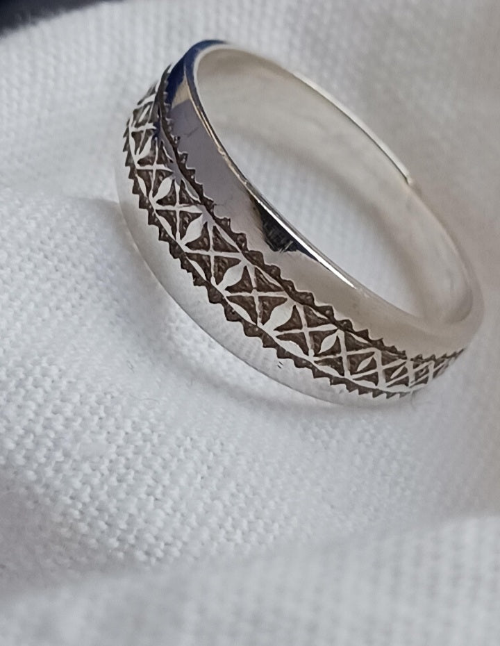 Bague touareg en argent massif