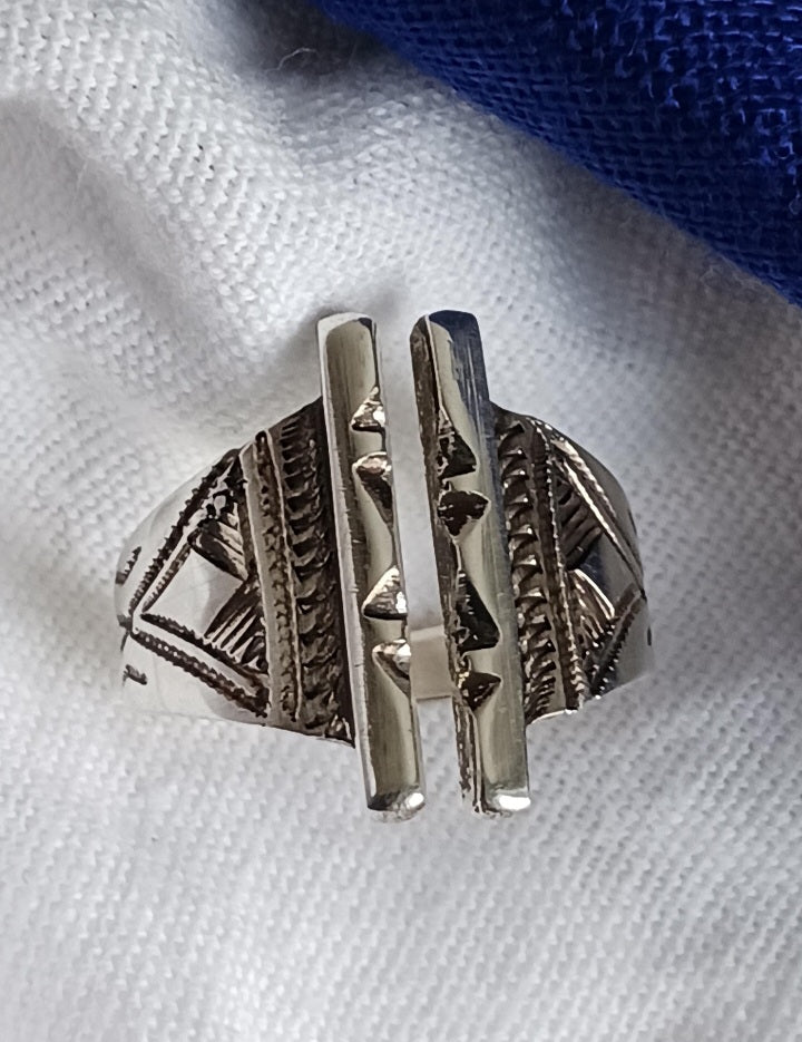 Bague touareg en argent massif