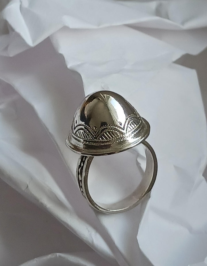 Bague touareg en argent massif