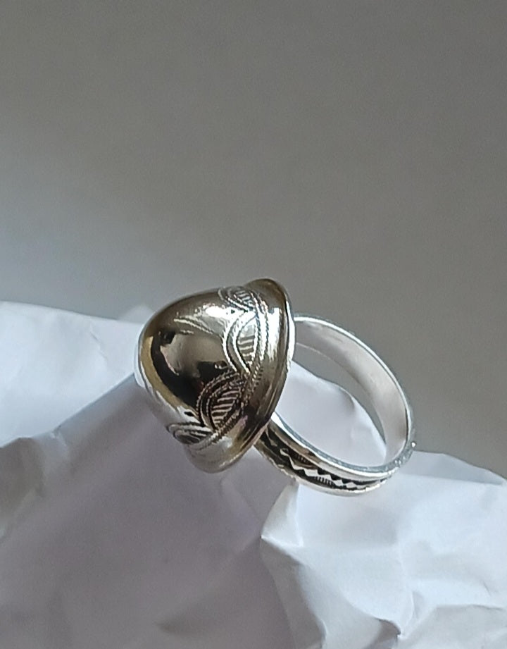 Bague touareg en argent massif