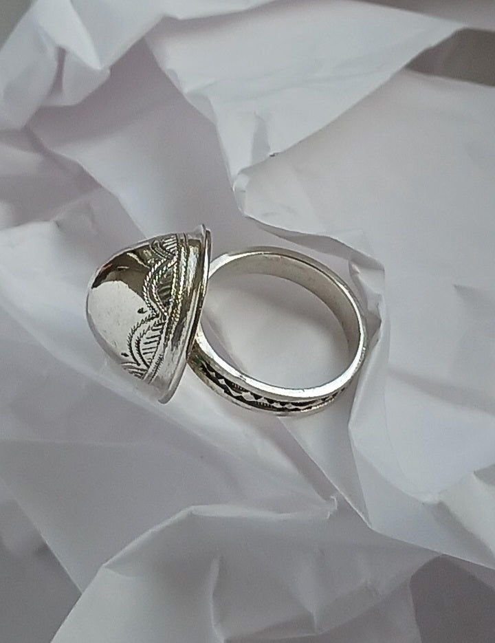 Bague touareg en argent massif