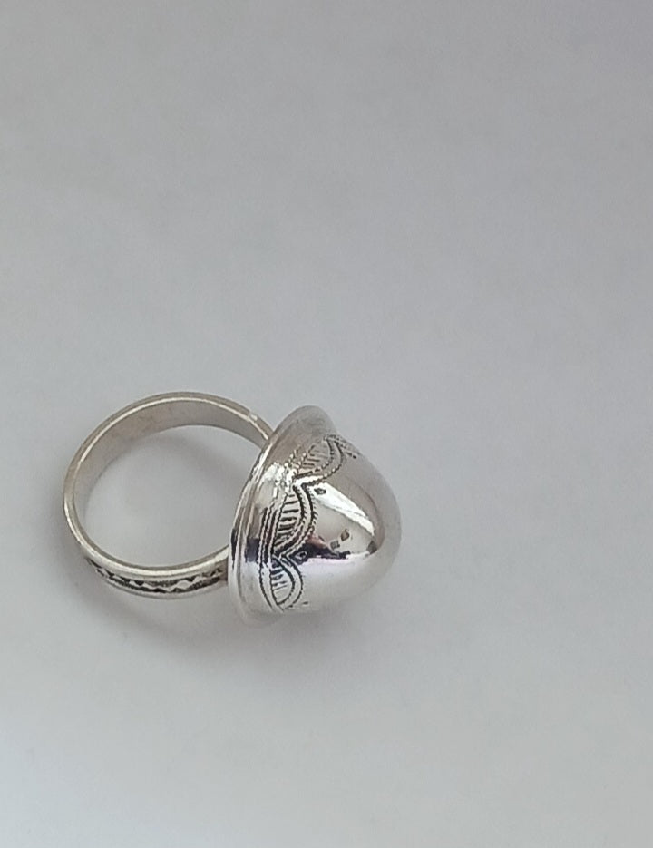 Bague touareg en argent massif