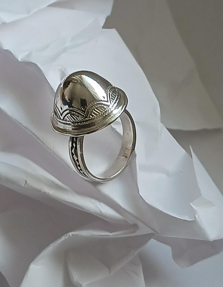 Bague touareg en argent massif