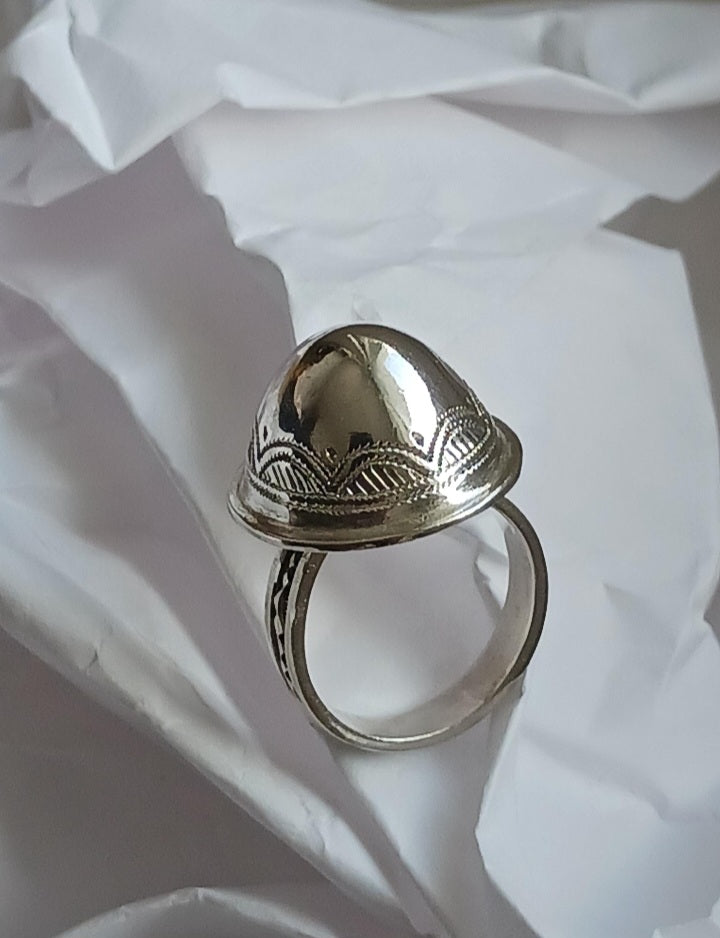 Bague touareg en argent massif