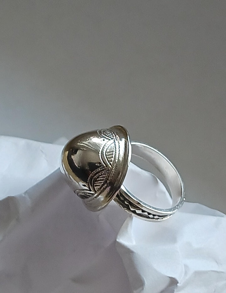 Bague touareg en argent massif