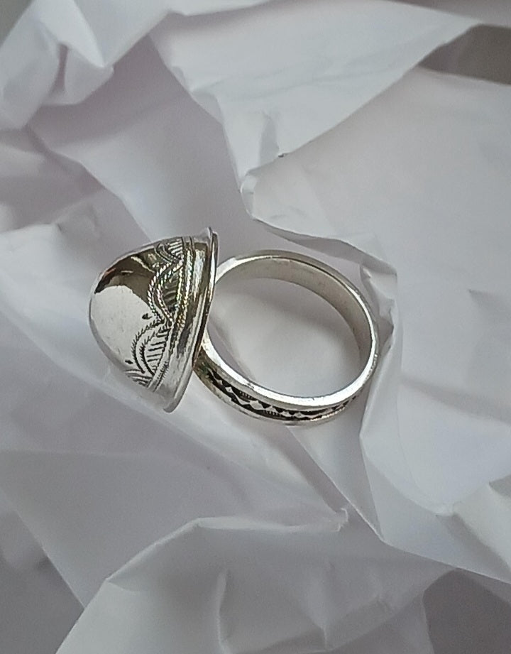 Bague touareg en argent massif