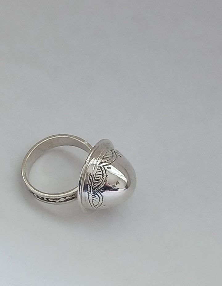 Bague touareg en argent massif