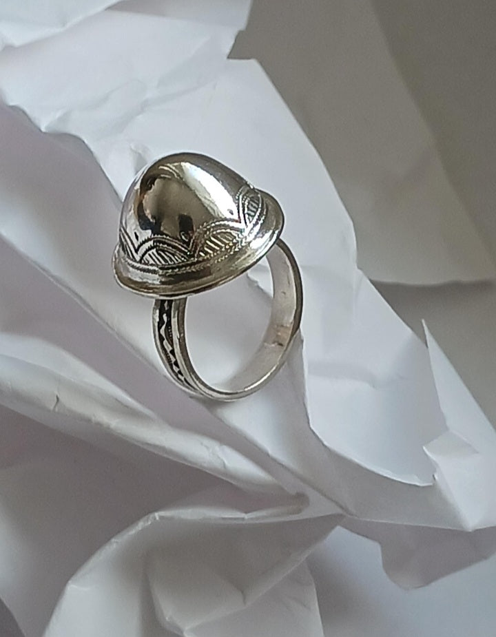 Bague touareg en argent massif