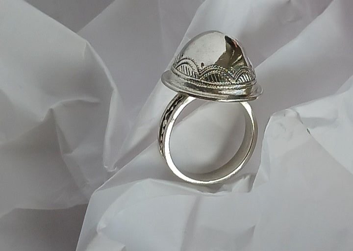 Bague touareg en argent massif