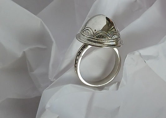 Bague touareg en argent massif