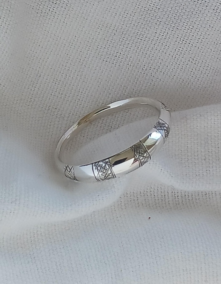 Bague touareg en argent massif