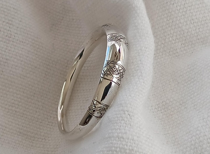 Bague touareg en argent massif