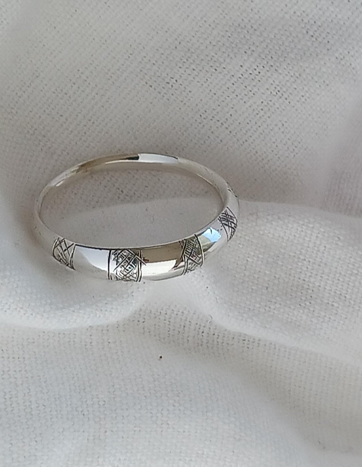 Bague touareg en argent massif