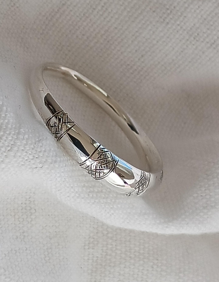 Bague touareg en argent massif