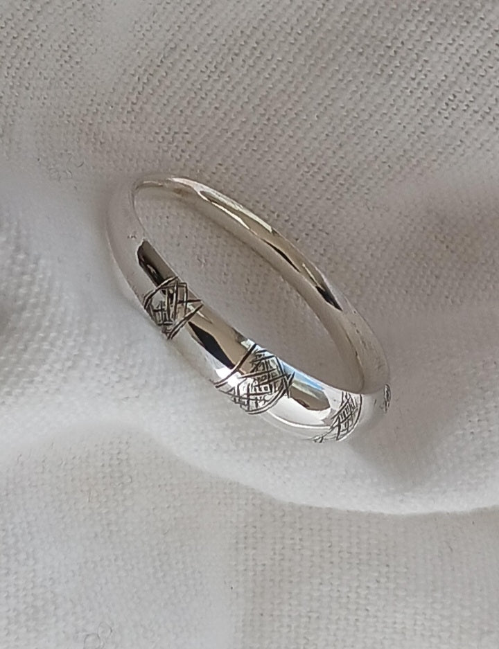 Bague touareg en argent massif
