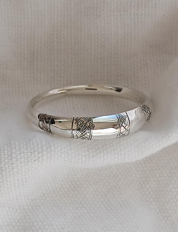 Bague touareg en argent massif