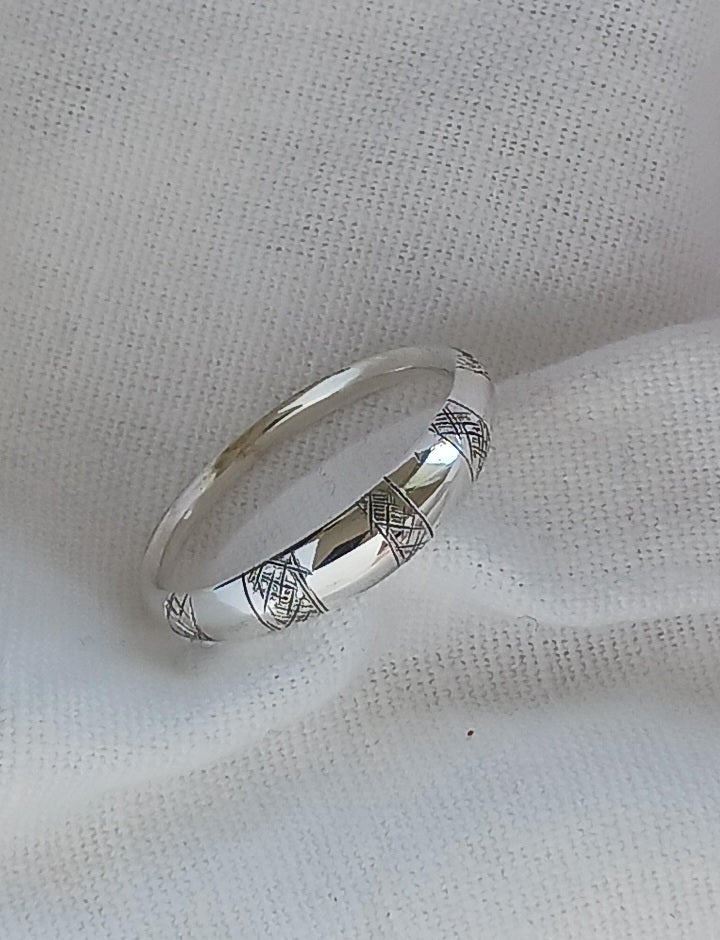Bague touareg en argent massif