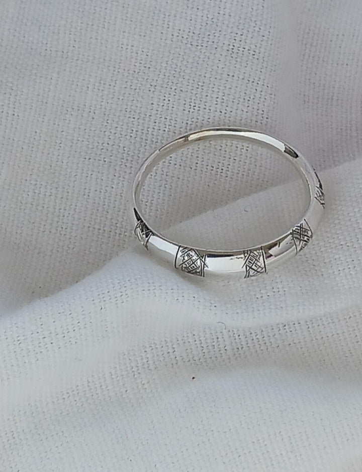 Bague touareg en argent massif