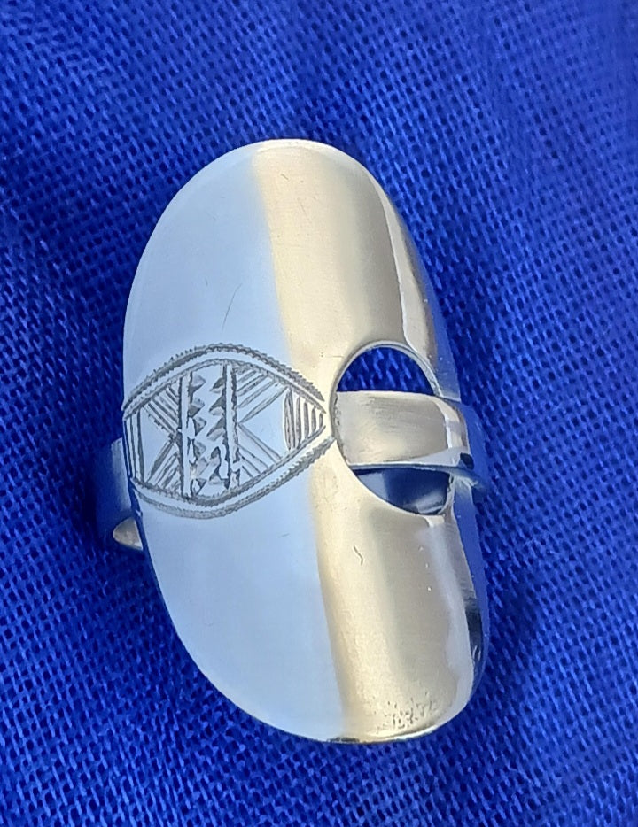 Bague touareg en argent massif