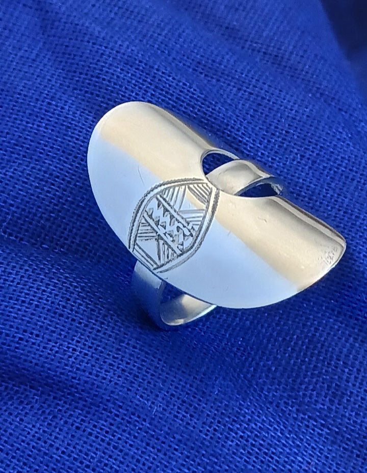 Bague touareg en argent massif