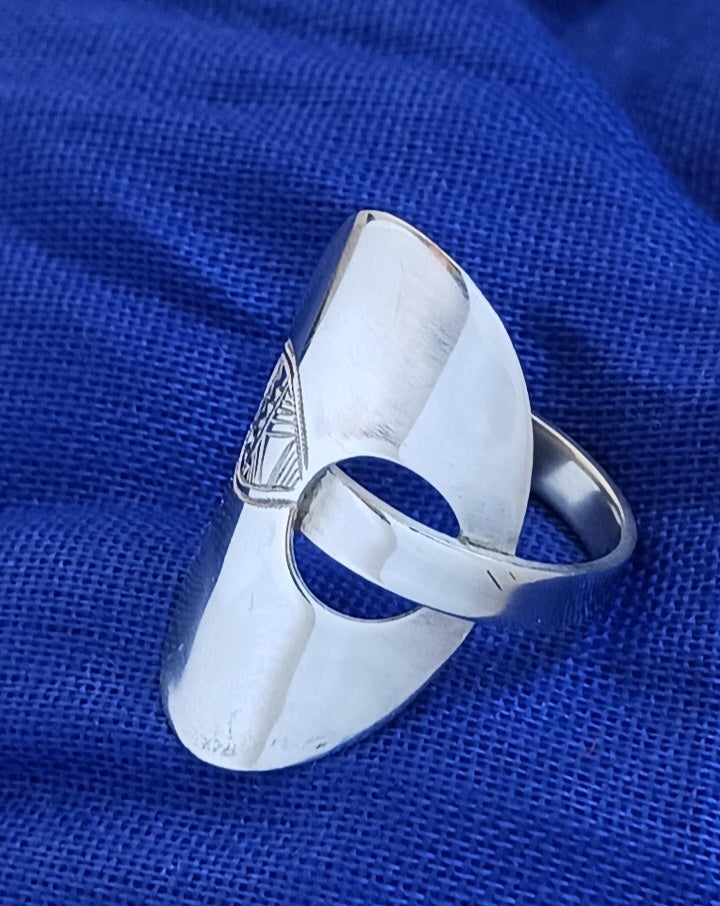 Bague touareg en argent massif