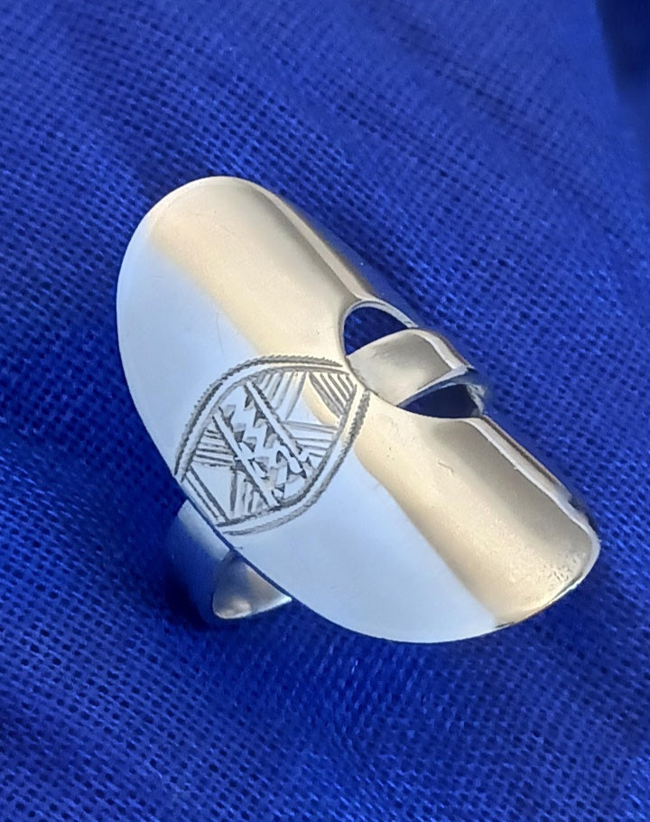 Bague touareg en argent massif