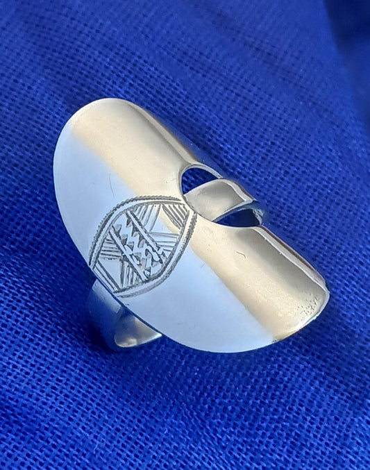 Bague touareg en argent massif