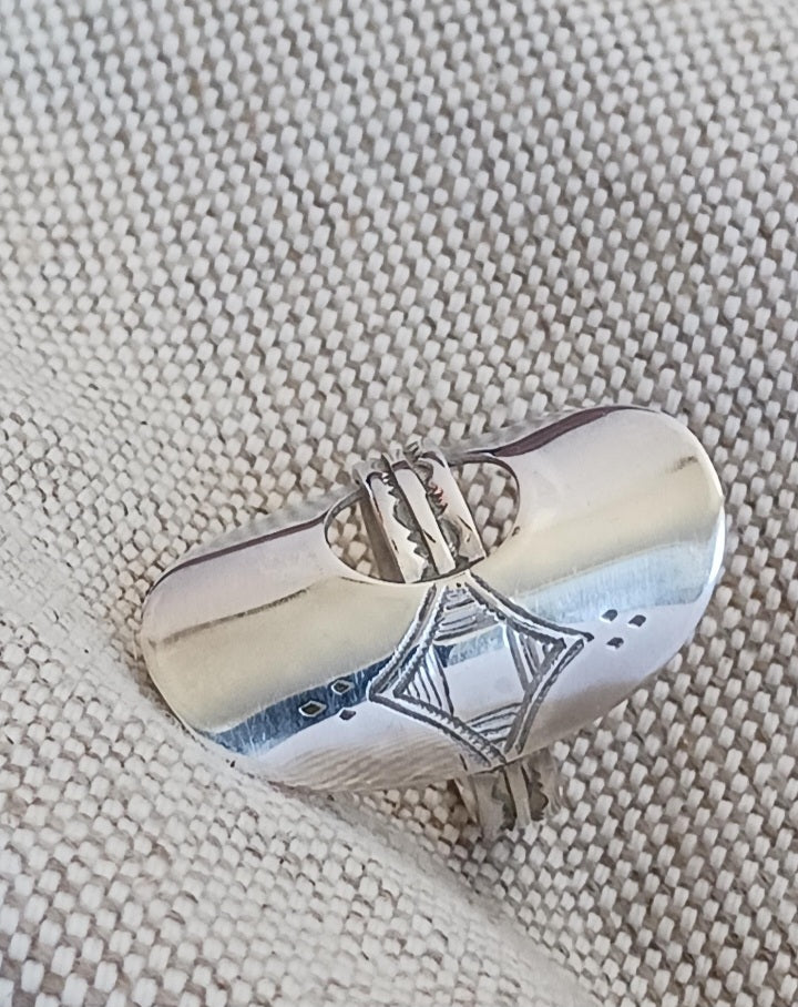 Bague touareg en argent massif