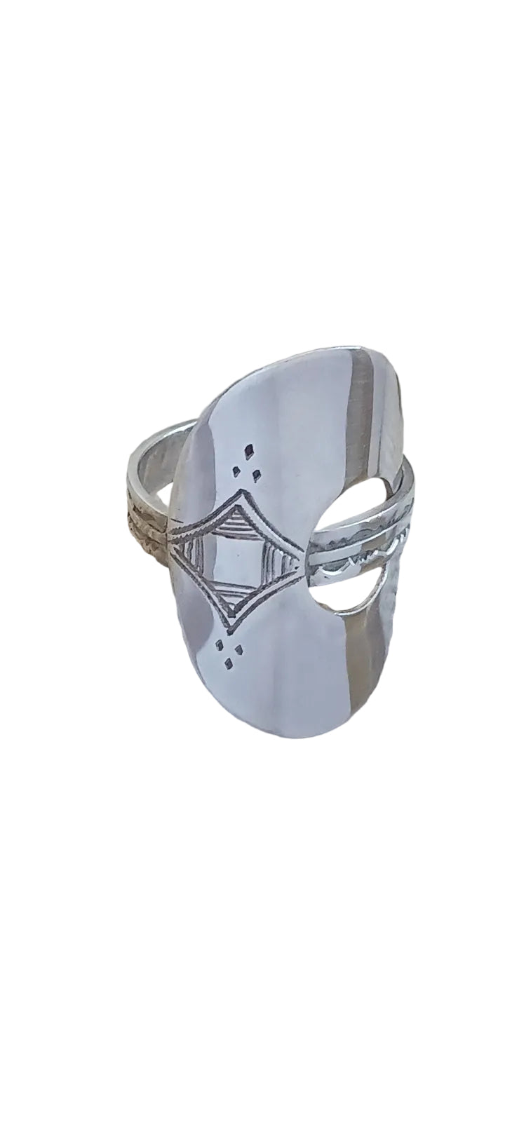 Bague touareg en argent massif