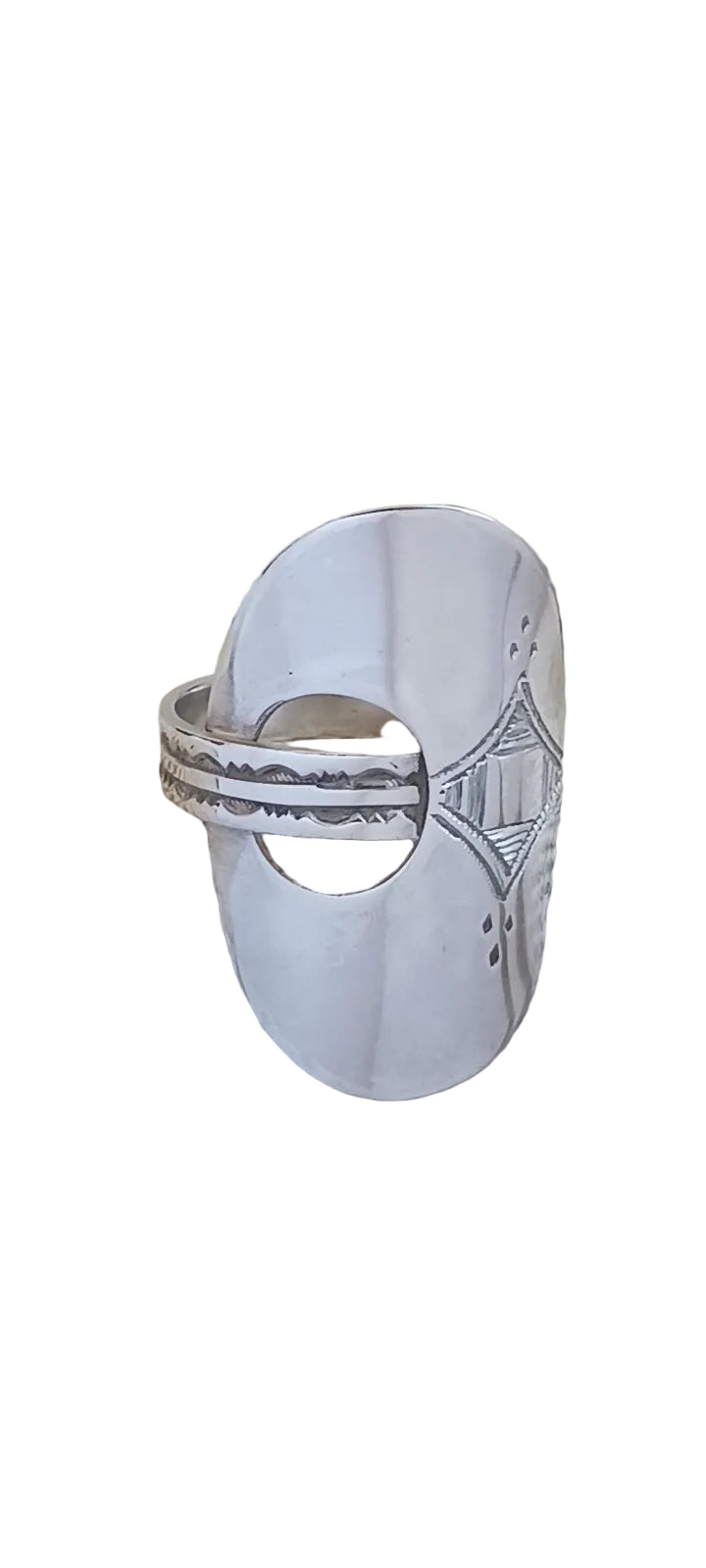 Bague touareg en argent massif