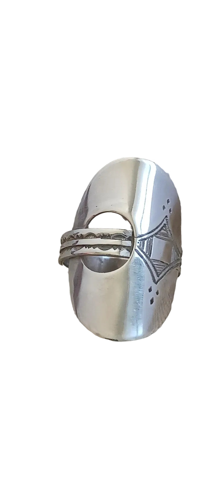 Bague touareg en argent massif