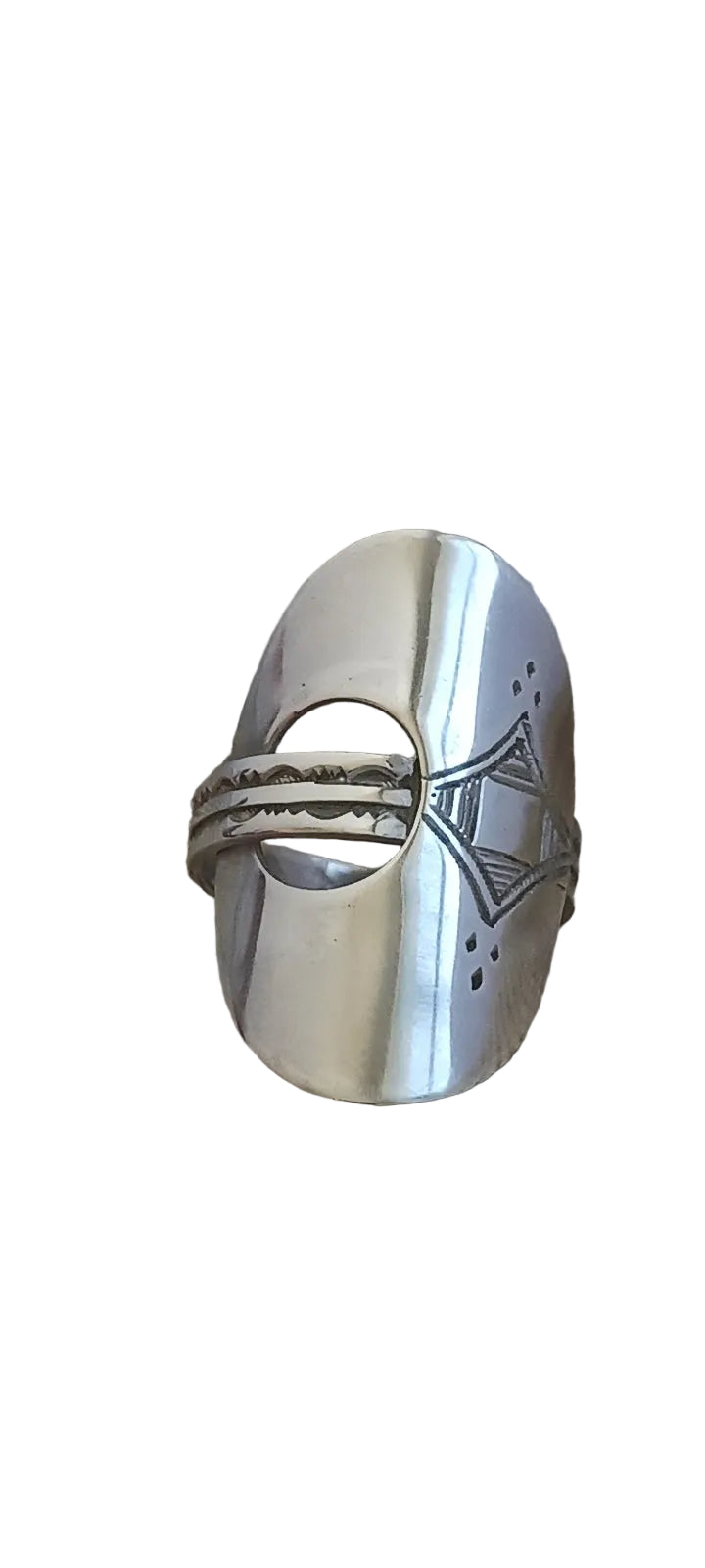 Bague touareg en argent massif