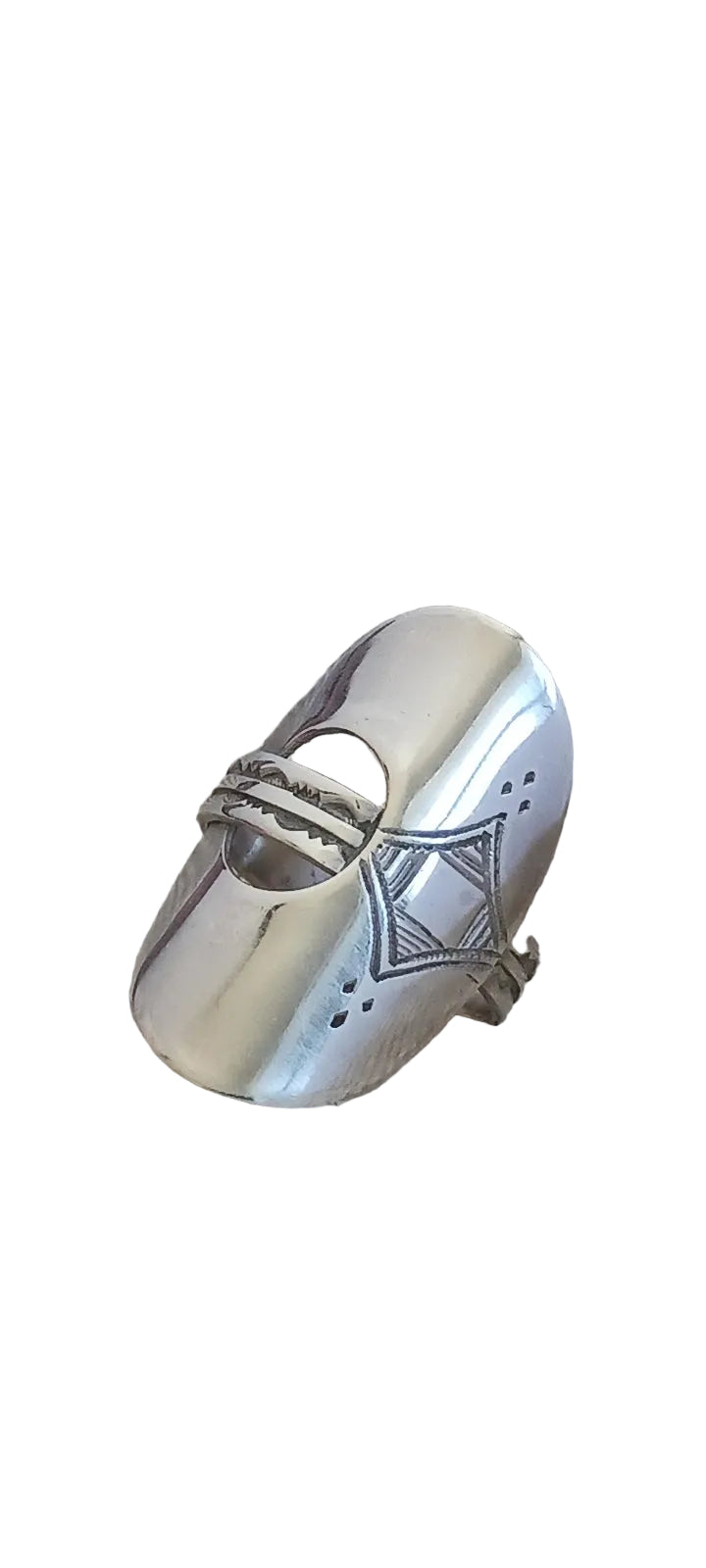 Bague touareg en argent massif
