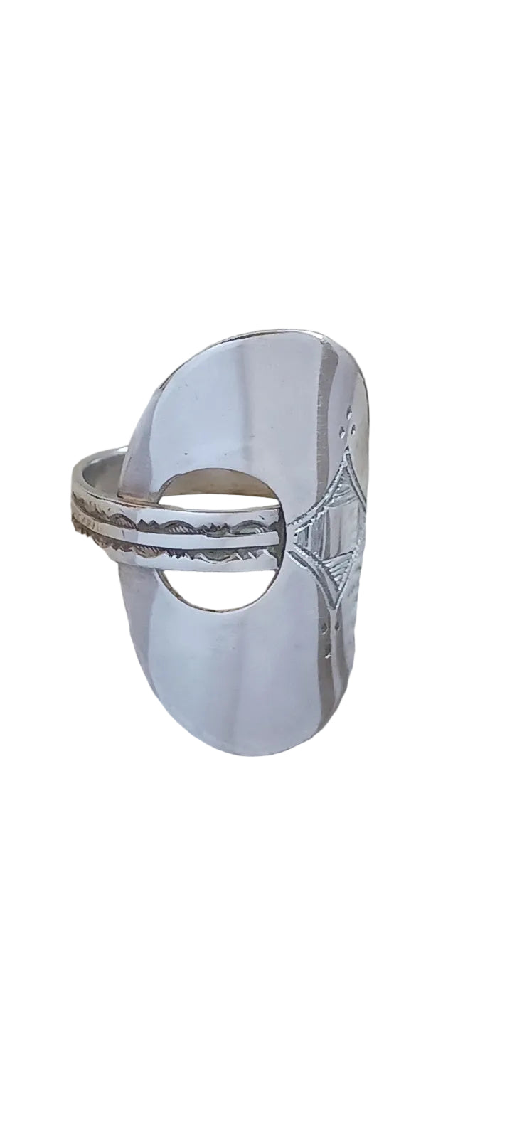 Bague touareg en argent massif
