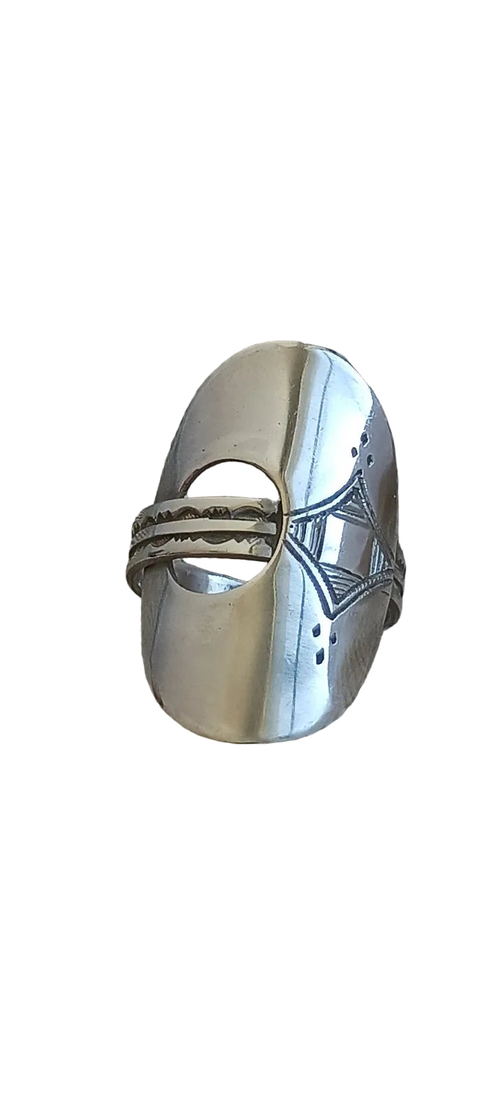 Bague touareg en argent massif