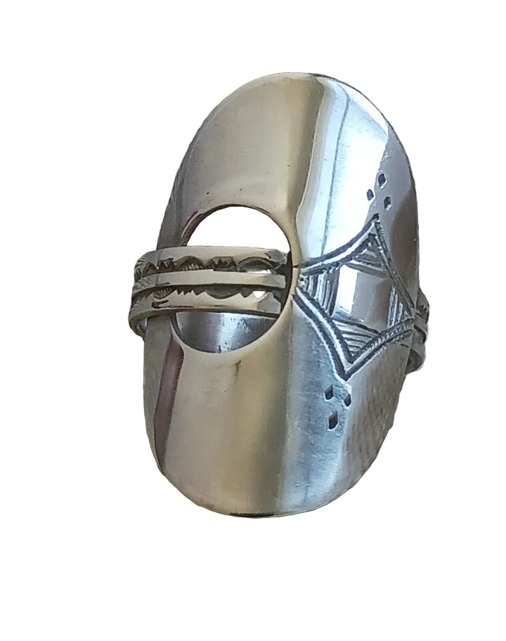 Bague touareg en argent massif